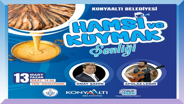 Konyaaltı'nda hamsi şenliği