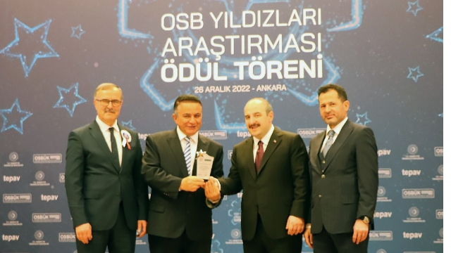 OSB’nin yıldızları ödüllendirildi