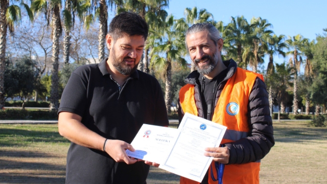 DHA muhabirleri pilot oldu