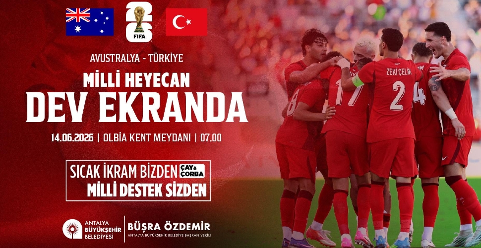 Olbia Kent Meydanı’nda milli heyecan
