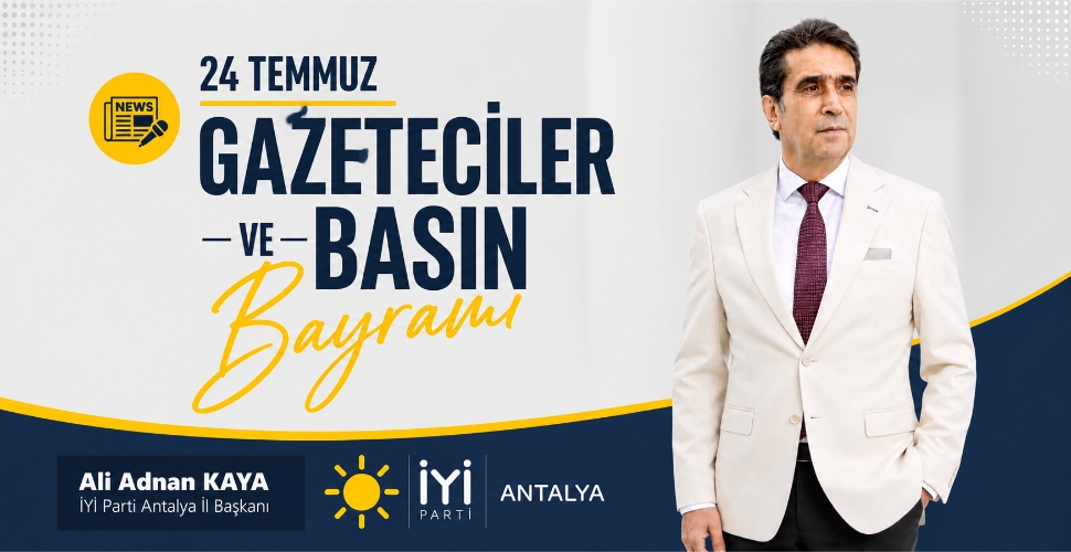Adnan Kaya'dan 24 Temmuz mesajı
