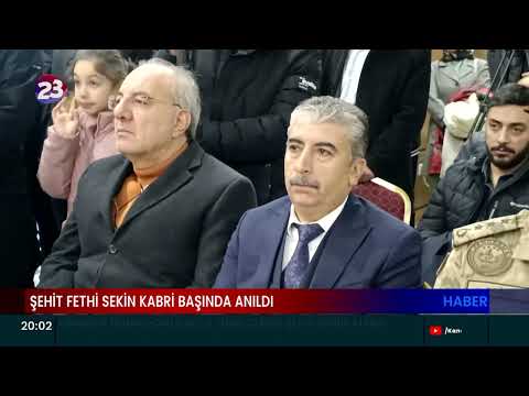 ŞEHİT POLİS MEMURU FETHİ SEKİN, MEMLEKETİ BASKİL İLÇESİNDE KABRİ BAŞINDA ANILDI