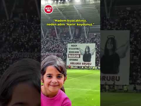 Elazığspor tribünleri “Madem kıyacaktınız, neden adını 'Narin' koydunuz." #narin #haber #gündem