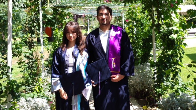 Üçü Birarada Mezuniyet Sevinci
